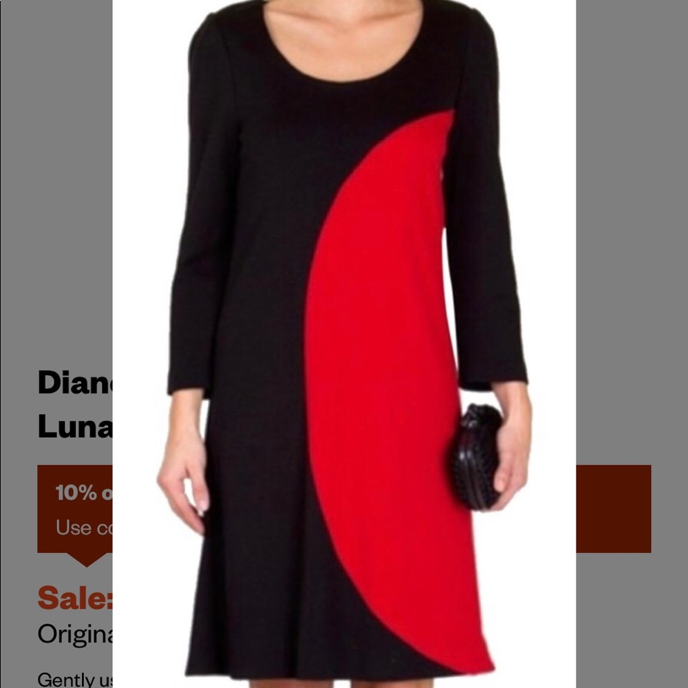 Diane von Furstenberg Colorblock Wool Luna Dress